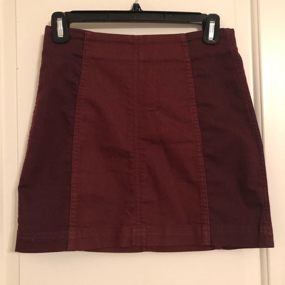 Free People Two-toned Modern Femme Skirt